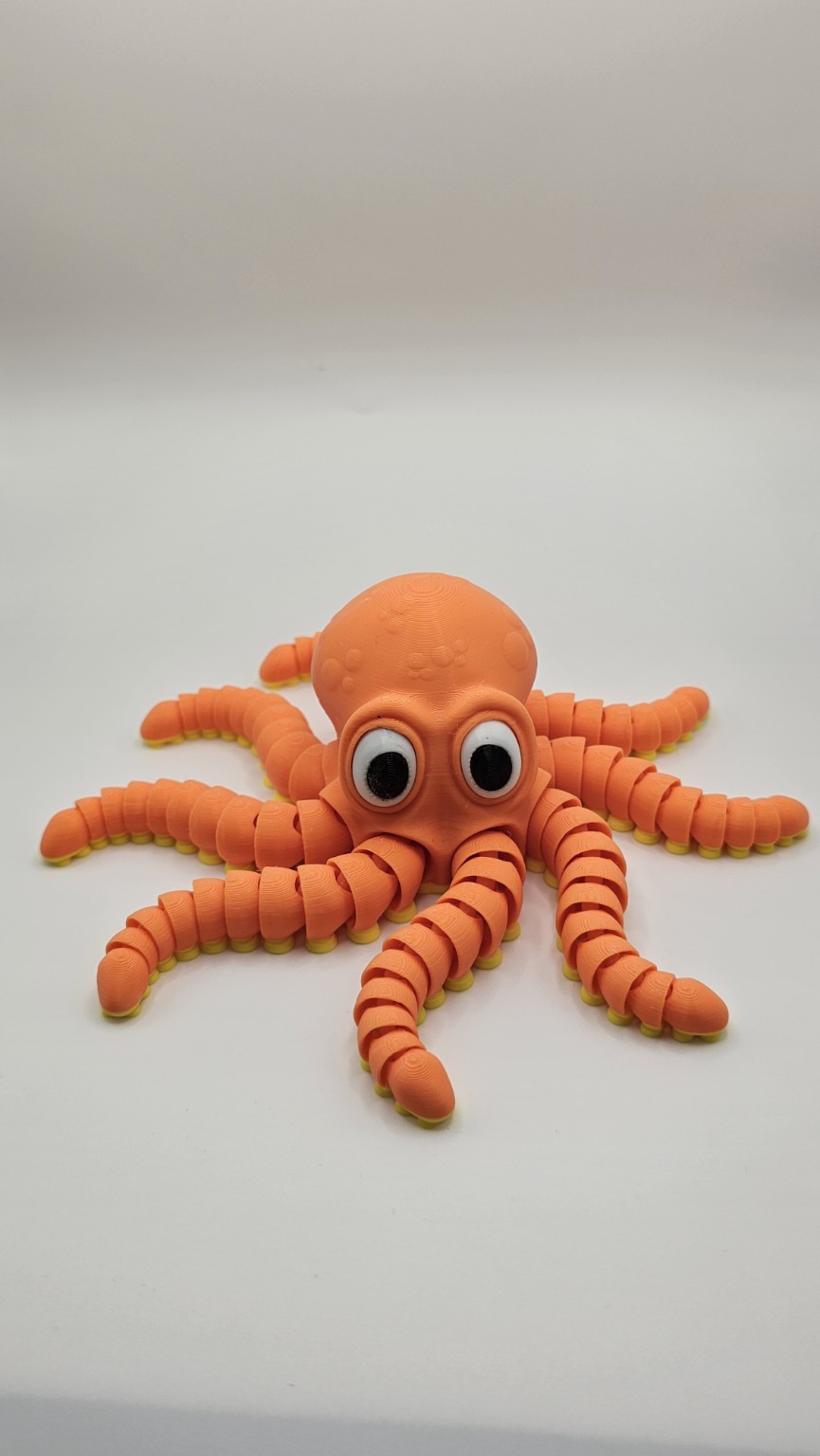 Expressive-Eyes Articulated Octopus - view 1
